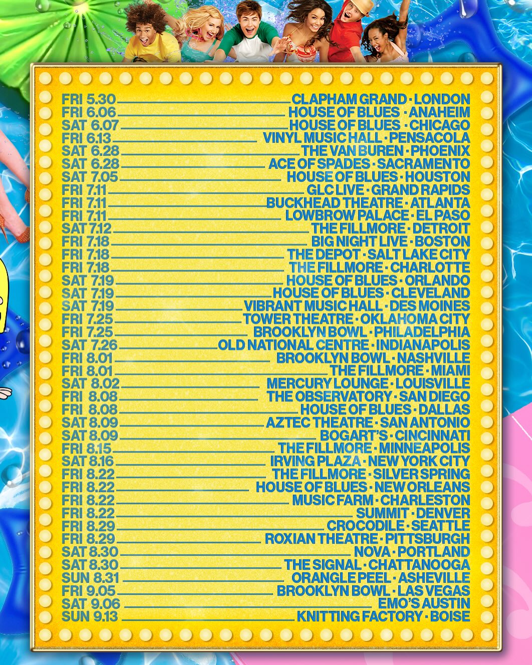 Bop To The Top Tour Poster 2025